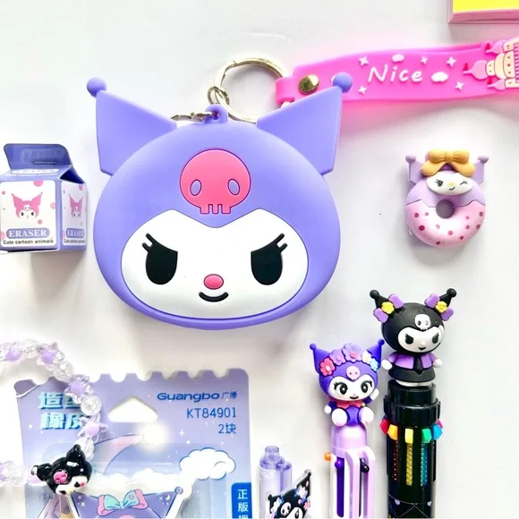 💜(KUR339) Kuromi Adorable 14-Piece Mega Mini Bundle! - Picture 11 of 12